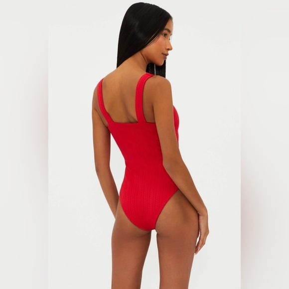NWT Women’s Beach Riot Tyler One Piece Bathing suit, Red. Size: small - Picture 2 of 6